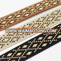 high quality luxury rhinestone elastic band for shoes