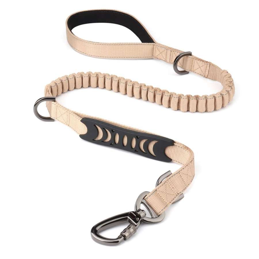 Custom logo high quality nylon dog tactical leash adjustable tactical dog leash